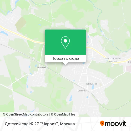 Карта Детский сад № 27 ""Чароит""