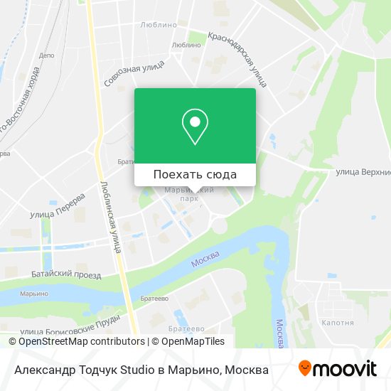 Карта Александр Тодчук Studio в Марьино