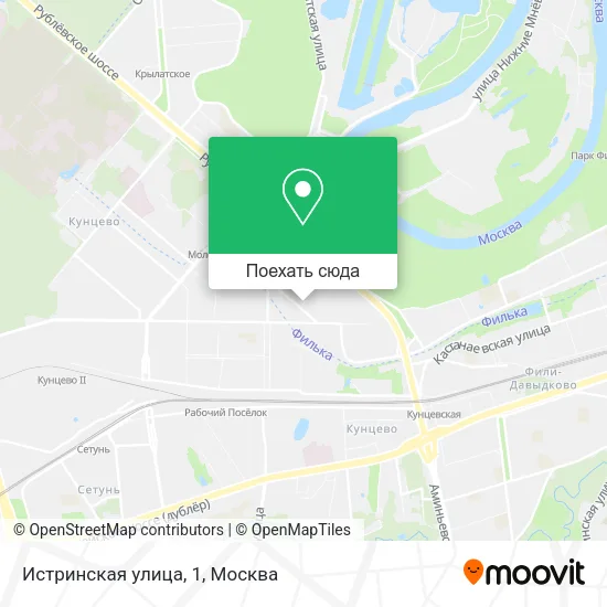 Карта Истринская улица, 1