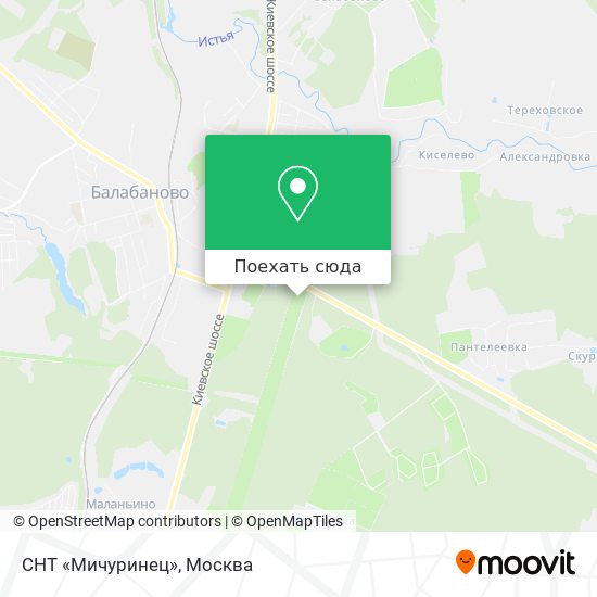 Карта СНТ «Мичуринец»