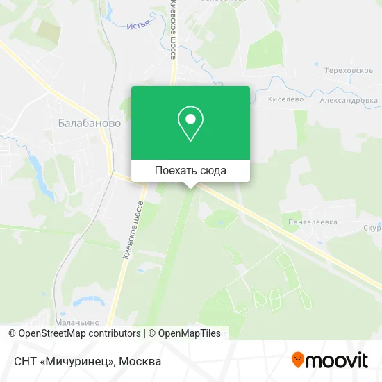 Карта СНТ «Мичуринец»