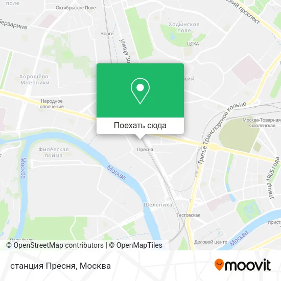 Карта станция Пресня