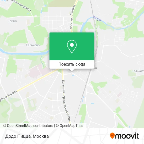 Карта Додо Пицца