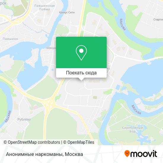 Карта Анонимные наркоманы