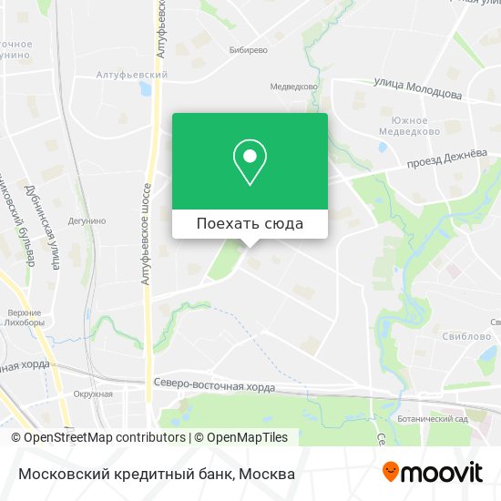 Карта Московский кредитный банк