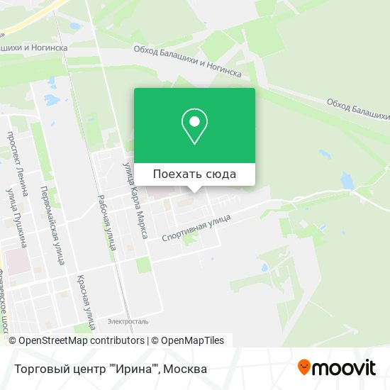 Карта Торговый центр ""Ирина""