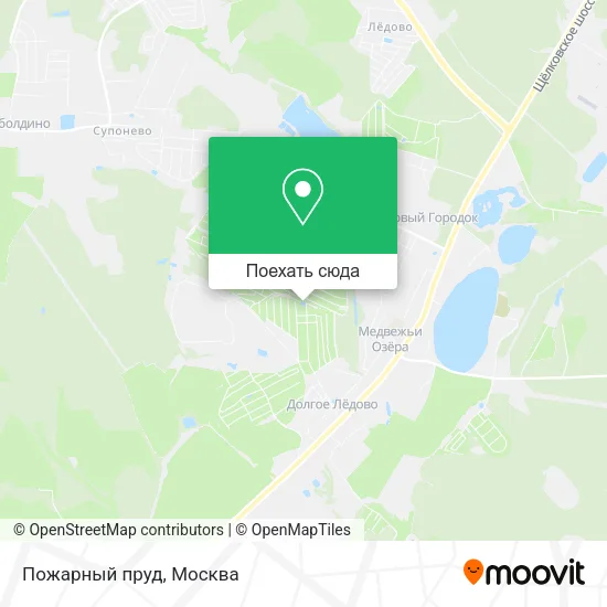Карта Пожарный пруд
