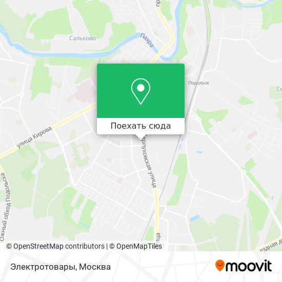 Карта Электротовары