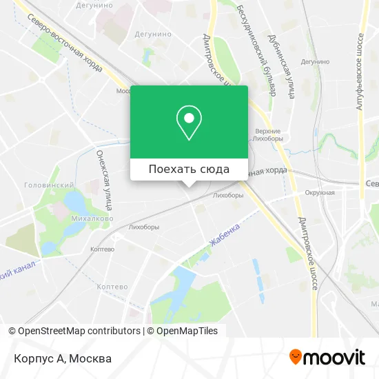 Карта Корпус А