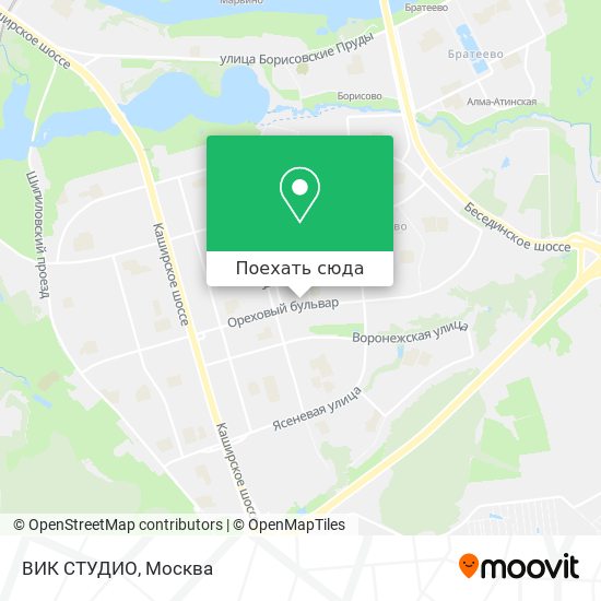 Зябликово на карте