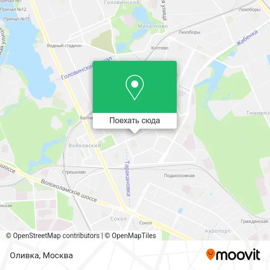 Карта Оливка