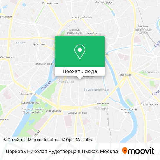 Карта Церковь Николая Чудотворца в Пыжах