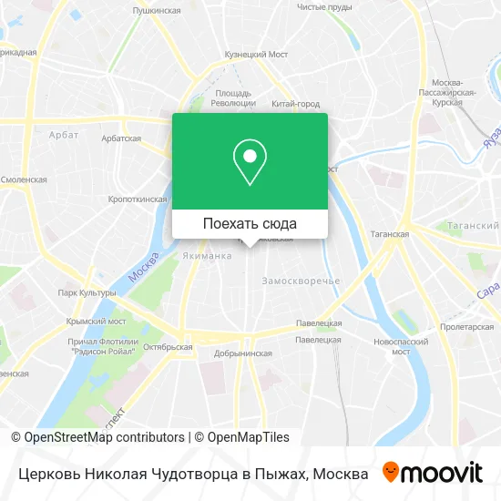 Карта Церковь Николая Чудотворца в Пыжах
