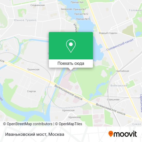 Карта Иваньковский мост