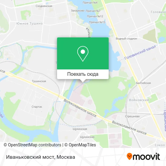 Карта Иваньковский мост