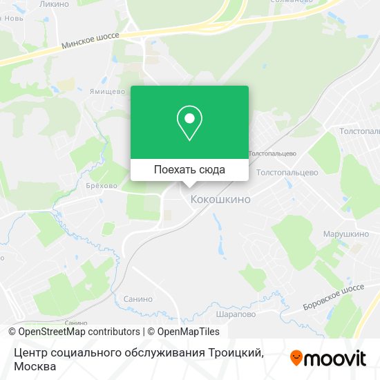 Карта Центр социального обслуживания Троицкий