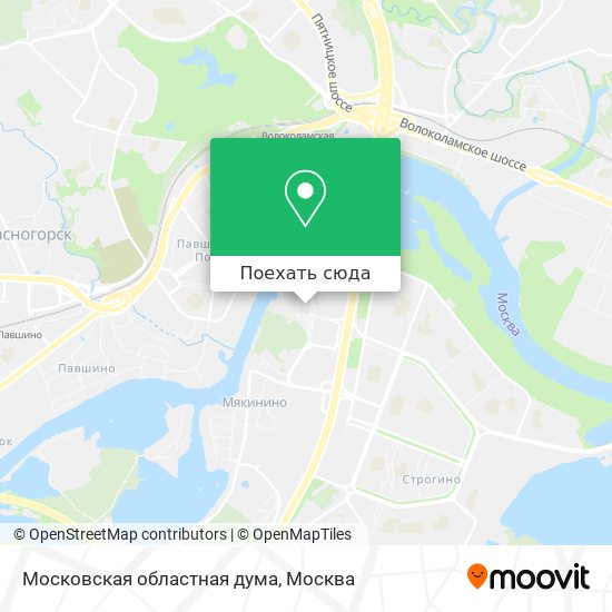 Карта Московская областная дума