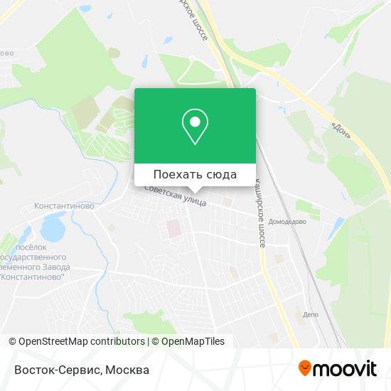 Карта Восток-Сервис