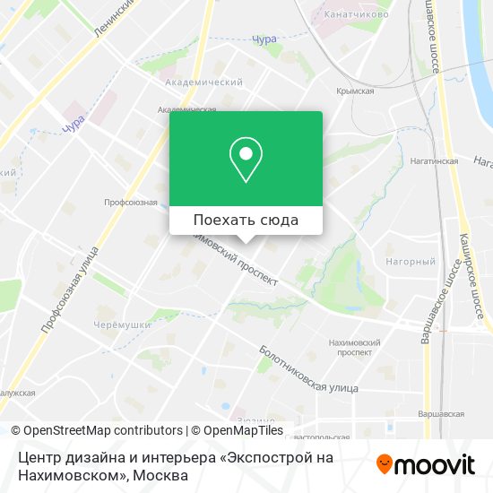 Карта Центр дизайна и интерьера «Экспострой на Нахимовском»