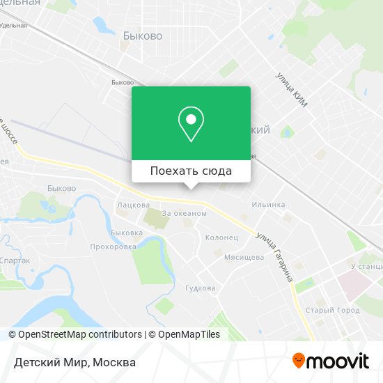 Карта Детский Мир