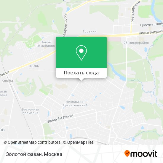 Карта Золотой фазан