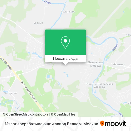 Карта Мясоперерабатывающий завод Велком