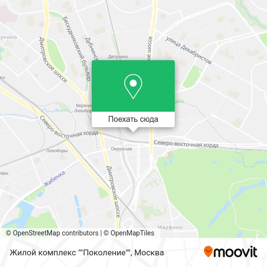 Карта Жилой комплекс ""Поколение""