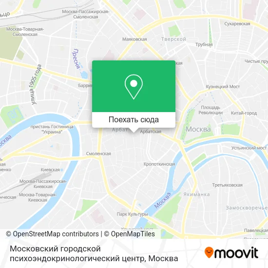 Карта Московский городской психоэндокринологический центр