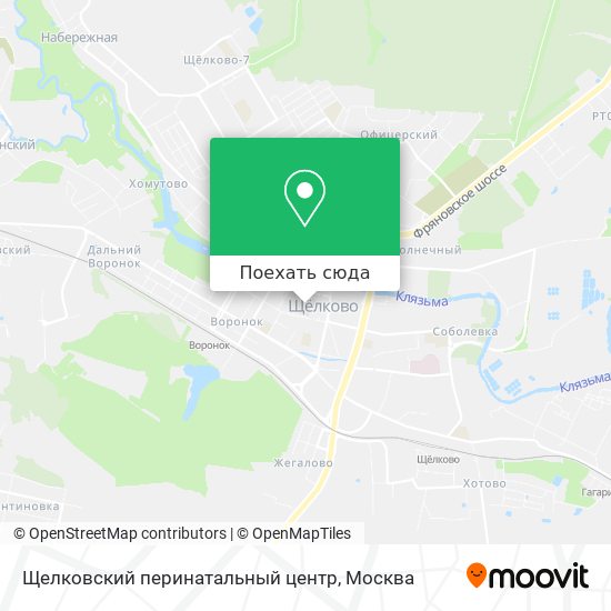 Карта Щелковский перинатальный центр