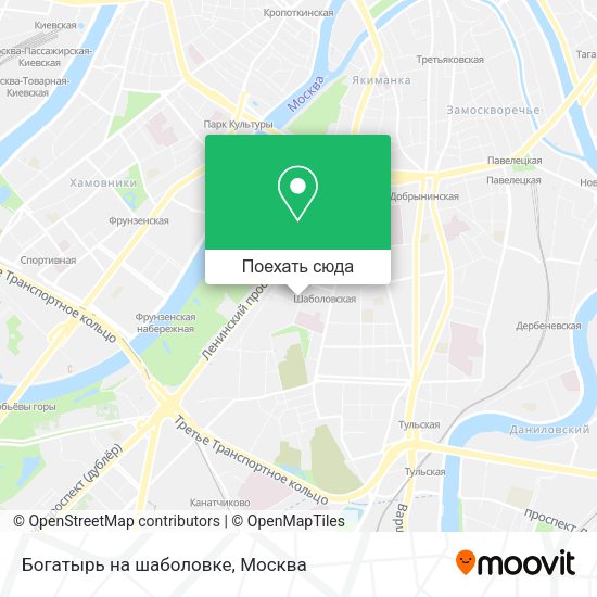 Карта Богатырь на шаболовке