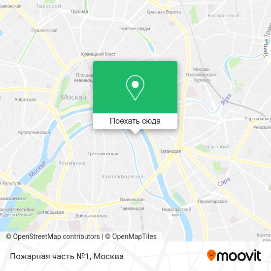Карта Пожарная часть №1