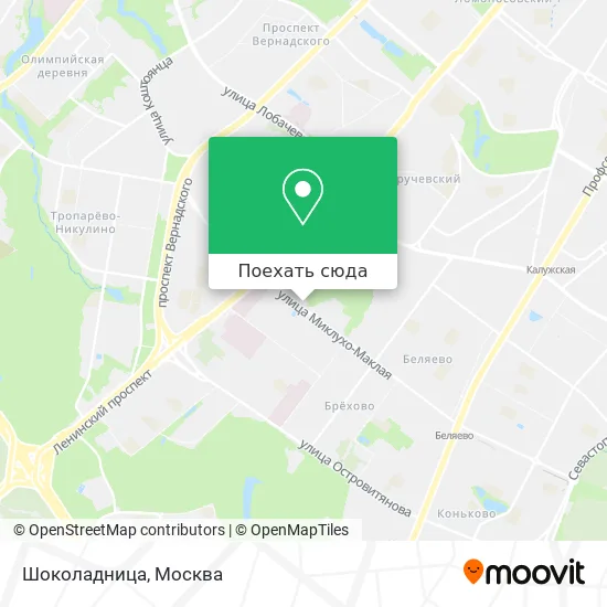 Карта Шоколадница
