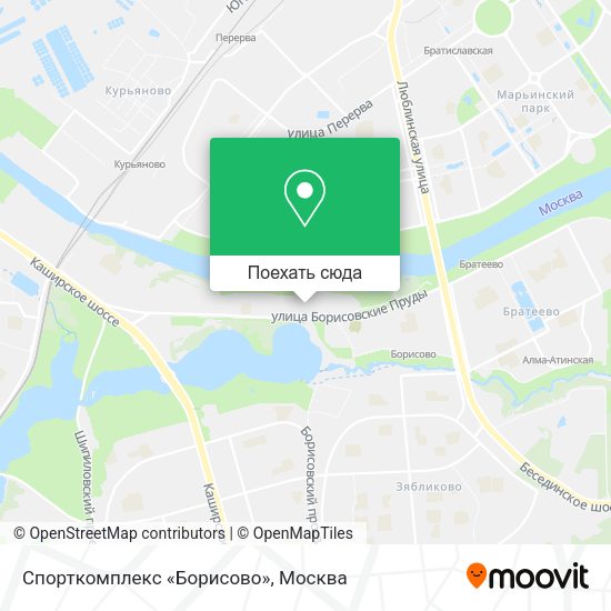 Карта Спорткомплекс «Борисово»