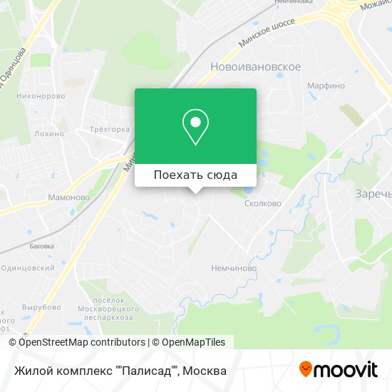 Карта Жилой комплекс ""Палисад""