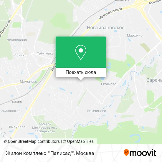 Карта Жилой комплекс ""Палисад""