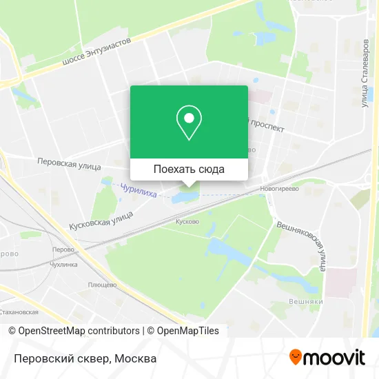Карта Перовский сквер