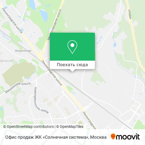 Карта Офис продаж ЖК «Солнечная система»