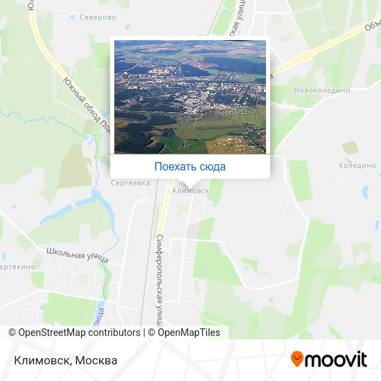Карта Климовск