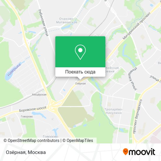 Карта Озёрная