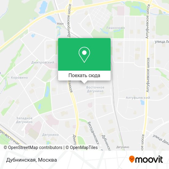 Карта Дубнинская