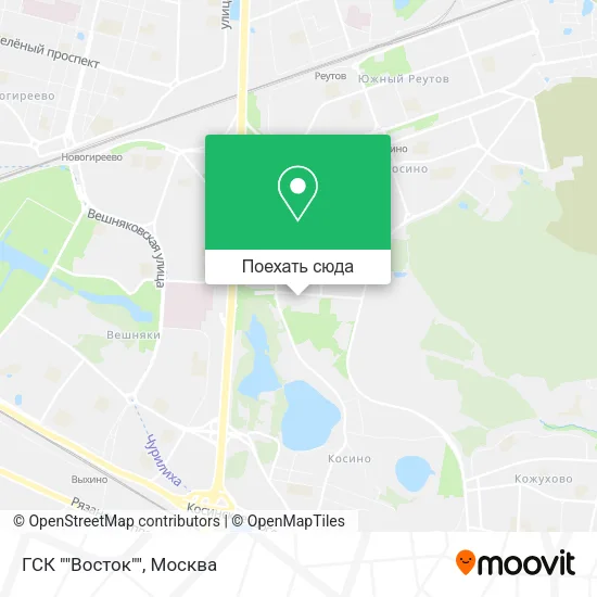 Карта ГСК ""Восток""