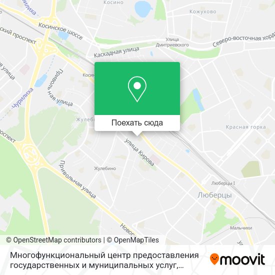 Карта Многофункциональный центр предоставления государственных и муниципальных услуг