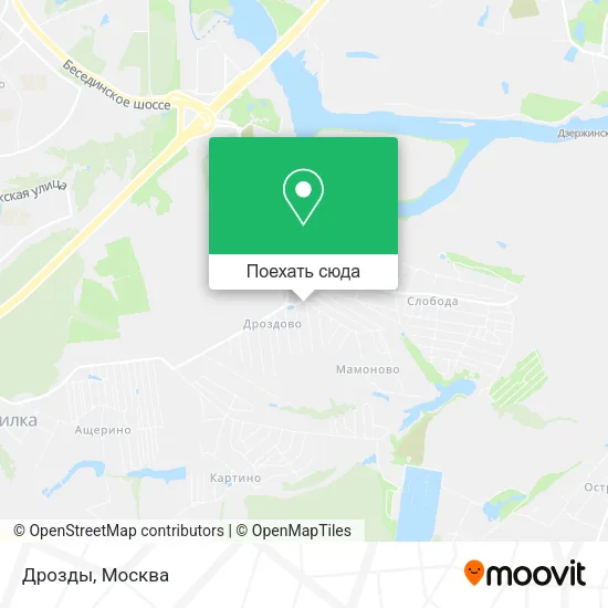 Карта Дрозды
