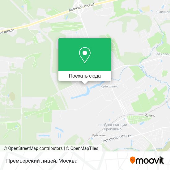 Карта Премьерский лицей