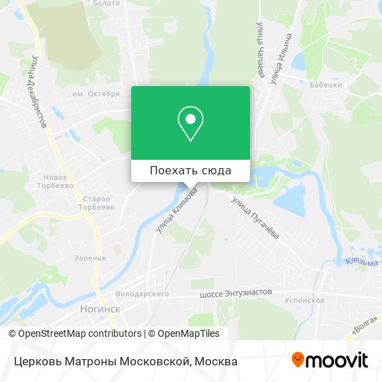 Карта Церковь Матроны Московской