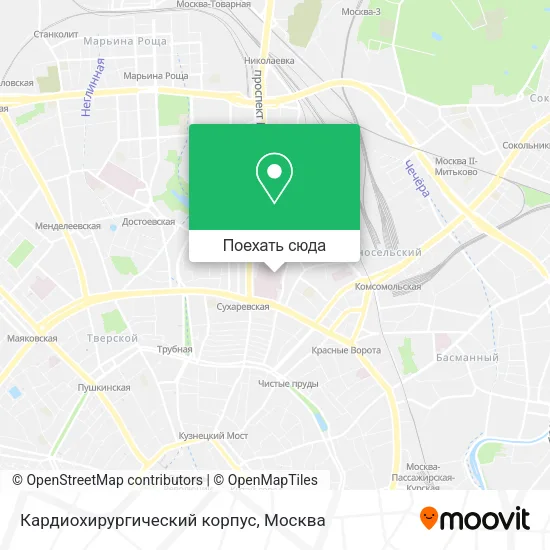 Карта Кардиохирургический корпус
