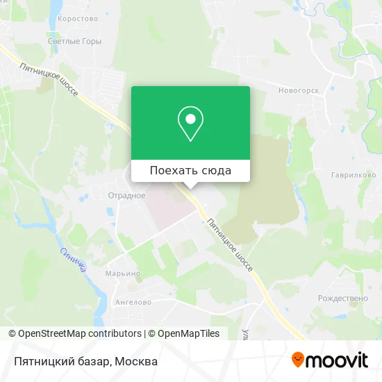 Карта Пятницкий базар