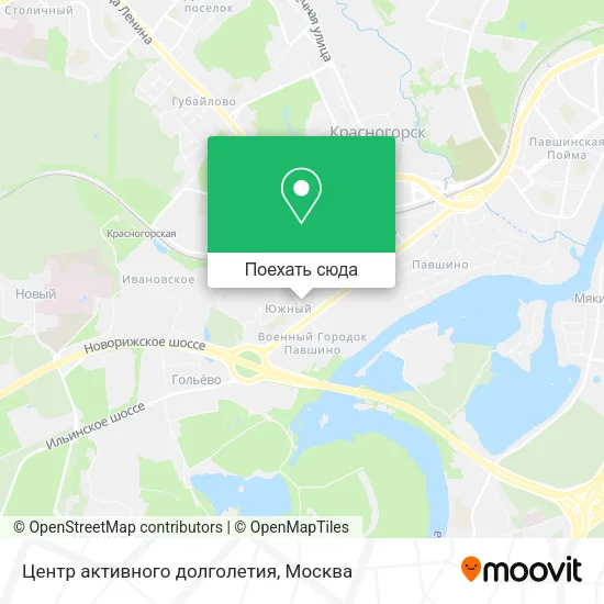 Карта Центр активного долголетия