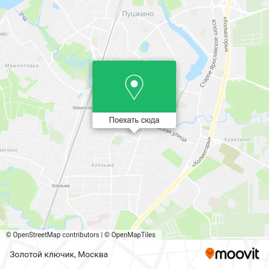 Карта Золотой ключик