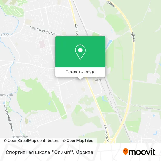 Карта Спортивная школа ""Олимп""
